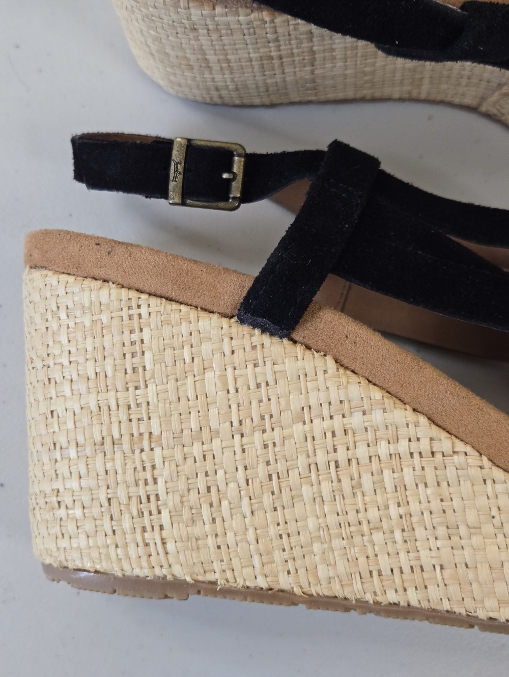 NIB Zodiac Black Strappy Platform Wedge Sandals Size 9.5 EU 39 1/2 - Picture 6 of 15